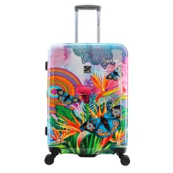 Średnia walizka Saxoline Butterfly Nature 66l